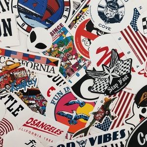 15 brandy melville stickers